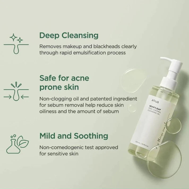 Anua Pore Control Cleasing Oil (200ML)