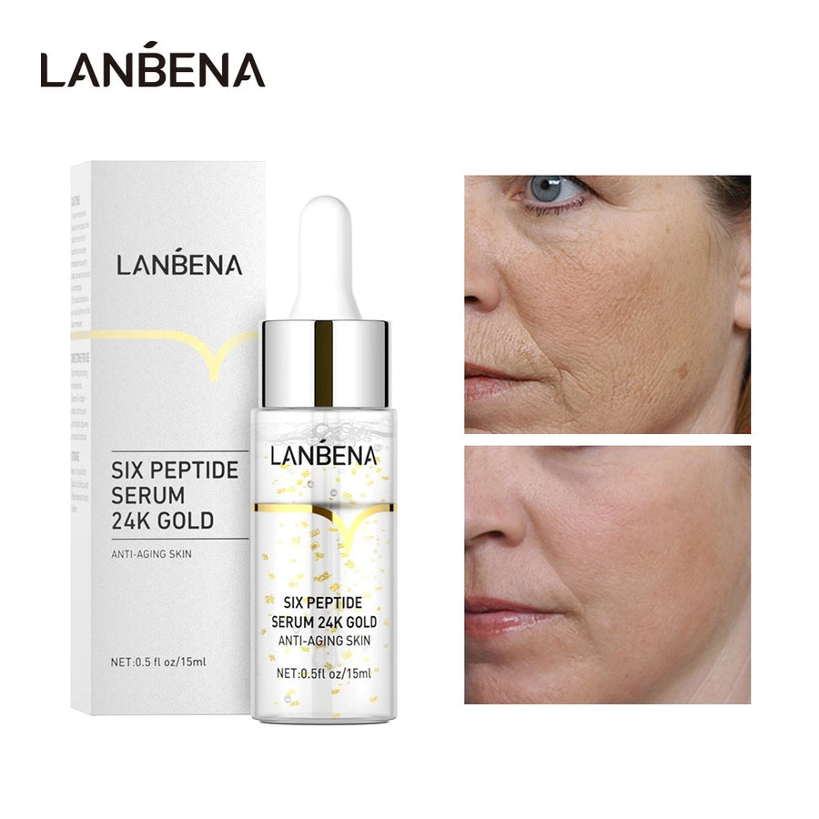 Six Peptide Serum 24k Gold