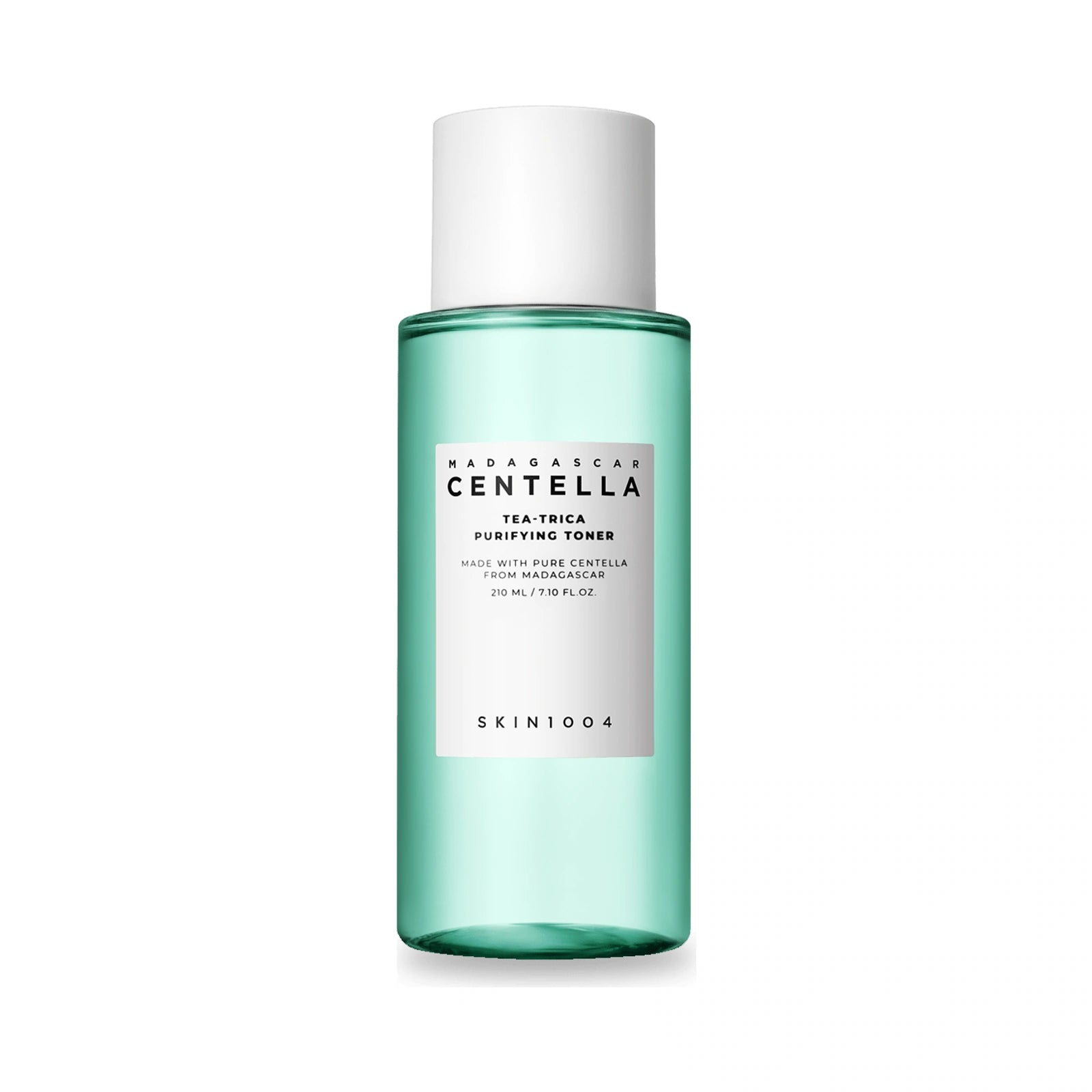 SKIN1004 Madagascar Tea-Trica Purifying Toner, 210 ml bottle on a white background.